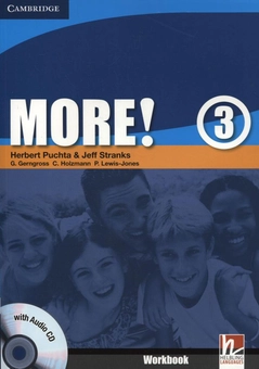 Паперова книга «More! Level 3. Workbook (+ CD-ROM)», авторів Герберт Пухта, Джефф Стренкс, Ґюнтер Ґернґросс, Крістіан Хольцманн, Пітер Льюїс-Джонс - фото №1 - мініатюра