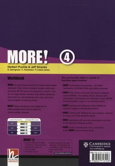 Паперова книга «More! Level 4. Workbook (+ CD-ROM)», авторів Герберт Пухта, Джефф Стренкс, Ґюнтер Ґернґросс, Крістіан Хольцманн, Пітер Льюїс-Джонс - фото №3 - мініатюра