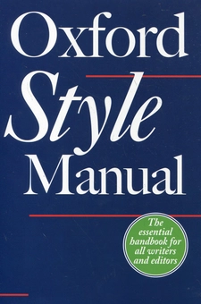 Паперова книга «The Oxford Style Manual» - фото №1 - мініатюра