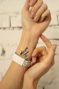  «Тимчасове тату Tattooshka Маленькі гілочки (HC-442)», бренда Tattooshka - фото №3 - миниатюра