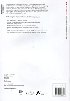 Бумажная книга «Speaking Test Preparation Pack For BEC. Preliminary (+ DVD-ROM)» - фото №3 - миниатюра