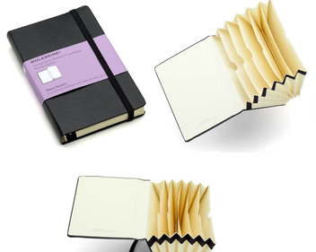 «Карманная папка Moleskine с кармашками Черная (QP015F)», бренда Moleskine - фото №5 - миниатюра