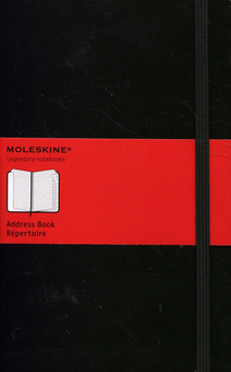  «Записная книжка Moleskine с индексом Черная (QP064F#978-88-8370-165-8)», бренда Moleskine - фото №2 - миниатюра