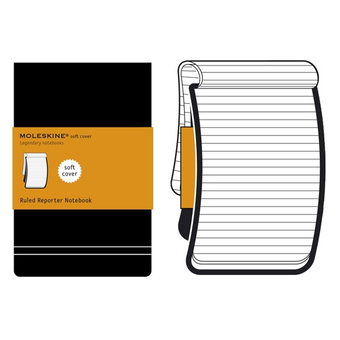  «Записная книжка репортера Moleskine в линию Черная (QP816F)», бренда Moleskine - фото №5 - миниатюра
