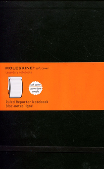  «Записная книжка репортера Moleskine в линию Черная (QP816F)», бренда Moleskine - фото №2 - миниатюра