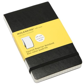  «Записная книжка репортера Moleskine в клетку Черная (QP817F)», бренда Moleskine - фото №4 - миниатюра