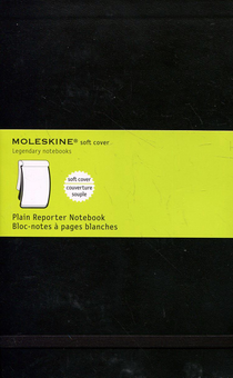 «Записная книжка репортера Moleskine нелинованная Черная (QP818F)», бренда Moleskine - фото №2 - миниатюра