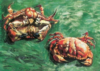  «Открытка Tushita Vincent van Gogh Two Crabs», бренда Tushita - фото №1 - миниатюра
