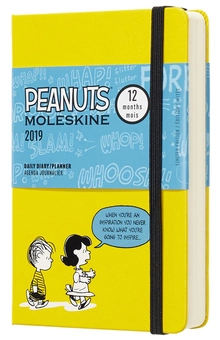  «Ежедневник Moleskine 2019 Peanuts маленький желтый (DPE12DC2Y19)», бренда Moleskine - фото №1 - миниатюра