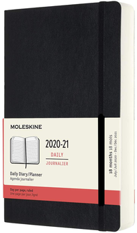 «Ежедневник Moleskine 2020-2021 Черный (DSB18DC3Y21)», бренда Moleskine - фото №1 - миниатюра