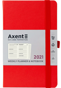  «Еженедельник Axent Partner Strong 2021 Красный (8505-21-05-a)», бренда Axent - фото №1 - миниатюра