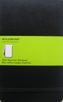  «Записная книжка репортера Moleskine Черная нелинованная (QP518F#978-88-8370-553-3)», бренда Moleskine - фото №2 - миниатюра