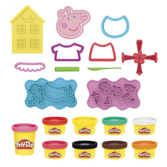 «Набір для творчості Play-Doh з пластиліном Свинка Пеппа. Cтильний сет (5010993819164)», бренда Hasbro - фото №3 - миниатюра