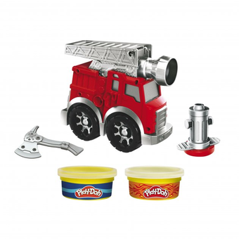 «Набір для творчості Play-Doh з пластиліном Пожежна Машина (5010993792245)», бренду Hasbro - фото №4 - мініатюра