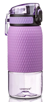  «Питьевая бутылка для тренировки Uzspace 350 мл фиолетовая (5055purple)», бренда Uzspace - фото №1 - миниатюра