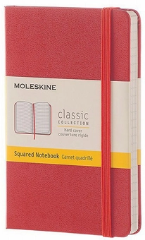  «Блокнот Moleskine Classic маленький клетка красный (MM712F2)», бренда Moleskine - фото №1 - миниатюра