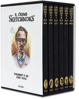 Бумажная книга «Robert Crumb. The Sketchbooks. 1982-2011 (6 volumes in slipcase)», автор Дайан Хэнсон - фото №1 - миниатюра