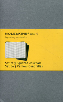  «3 кишенькових журнали для нотаток Moleskine Cahier Сірі в клітинку комплект з 3 молескінів (978-88-6613-421-3#CH312F)», brand Moleskine / Moleskine /  - фото №2 - миниатюра