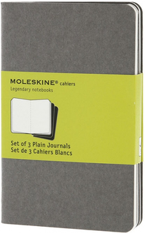  «3 журнали для нотаток Moleskine Cahier нелінійовані сірі комплект з 3 молескінів (978-88-6613-425-1#CH318F)», brand Moleskine / Moleskine /  - фото №1 - миниатюра
