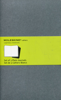  «3 журнали для нотаток Moleskine Cahier нелінійовані сірі комплект з 3 молескінів (978-88-6613-425-1#CH318F)», brand Moleskine / Moleskine /  - фото №2 - миниатюра