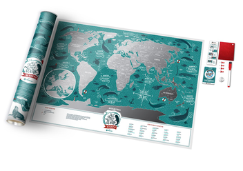 «Скретч карта мира 1DEA.me Travel Map Marine World на английском языке (MW)», бренда 1DEA.me - фото №2 - миниатюра
