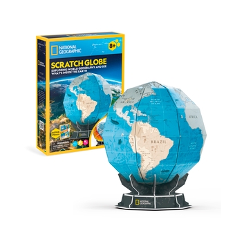  «Тривимірна головоломка-конструктор CubicFun National Geographic Глобус 31 ел. (DS1082h)», бренда CubicFun - фото №2 - миниатюра