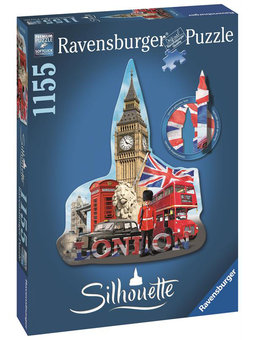  «Пазл Ravensburger Силуэт-пазл Биг-Бэн 1155 элементов (RSV-161553)», бренда Ravensburger - фото №1 - миниатюра