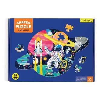  «Space Mission 75 Piece Shaped Scene Puzzle», бренда Mudpuppy - фото №2 - миниатюра