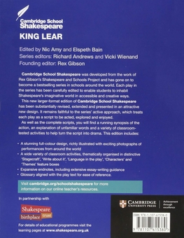 Бумажная книга «King Lear. Cambridge School Shakespeare», автор Уильям Шекспир - фото №2 - миниатюра
