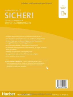 Бумажная книга «Sicher! Übungsgrammatik. Deutsch als Fremdsprache», авторов Магдалена Матуссек, Михаэла Перлманн-Бальме, Аксель Хэринг - фото №2 - миниатюра