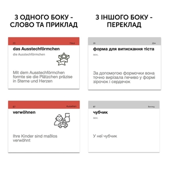 Бумажная книга «500 карток для вивчення німецької мови. Рівень В2.1» - фото №4 - миниатюра