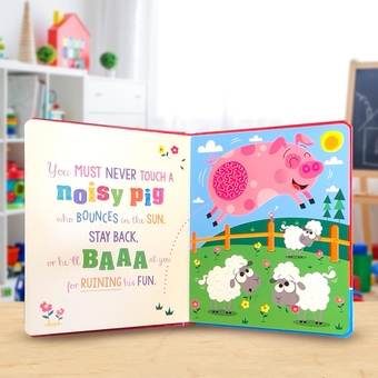Паперова книга «Never Touch a Noisy Cow!», автор Єлена Роджерс - фото №4 - мініатюра