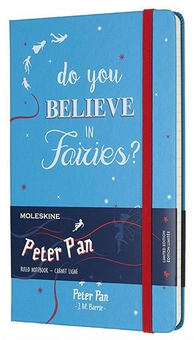 «Записная книжка Moleskine Peter Pan Голубая в линию (LEPN01DQP060)», бренда Moleskine - фото №1 - миниатюра
