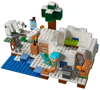 «Конструктор LEGO Minecraft Иглу 278 деталей (21142)», бренда LEGO - фото №3 - миниатюра