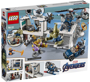  «Конструктор LEGO Super Heroes Marvel Битва на базе Мстителей 699 деталей (76131)», бренда LEGO - фото №4 - миниатюра