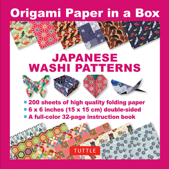 Паперова книга «Origami Paper in a Box. Japanese Washi Patterns» - фото №1 - мініатюра