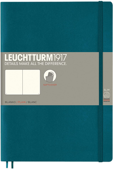  «Блокнот Leuchtturm1917 Composition Тихоокеанський зелений Чисті аркуші (359675)», бренду Leuchtturm1917 - фото №1 - мініатюра