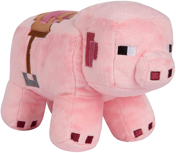  «Мягкая игрушка JINX Minecraft Adventure Saddled Pig (JINX-8741)», бренда JINX - фото №1 - миниатюра