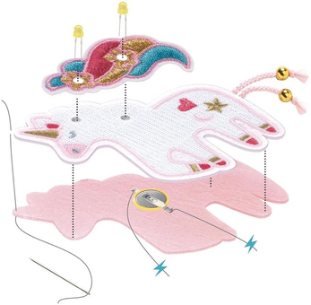  «Набір для творчості Djeco Брошка Sweet Unicorn (DJ09321)», бренда Djeco - фото №2 - миниатюра