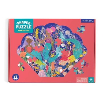  «Mermaid Cove 75 Piece Shaped Scene puzzle», бренда Mudpuppy - фото №2 - миниатюра