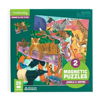  «Пазл Mudpuppy Safari & Jungle Magnetic Puzzle», бренда Mudpuppy - фото №2 - миниатюра