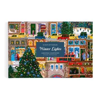  «Пазл Galison Winter Lights by (artist) Joy Laforme 80 ел.», бренда Galison - фото №2 - миниатюра