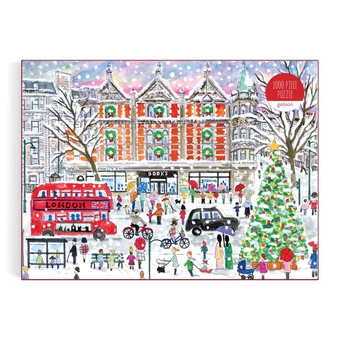  «Пазл Galison Christmas in London by Michael Storrings 1000 ел.», бренда Galison - фото №2 - миниатюра