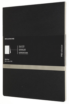  «Нотатник Moleskine PRO Pad XL Чорний (PROPADLBK)», бренду Moleskine - фото №1 - мініатюра