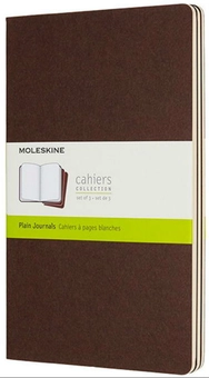  «Блокнот Moleskine Cahier коричневый 3 шт (CH018P2)», бренда Moleskine - фото №1 - миниатюра