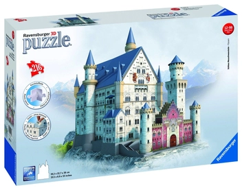 «3D Пазл Ravensburger Замок Нойшванштайн 216 элементов (RSV-125739) », бренда Ravensburger - фото №1 - миниатюра