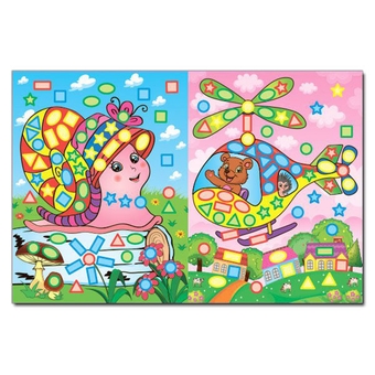 Бумажная книга «Чарівна мозаїка з наліпками. Червона» - фото №2 - миниатюра
