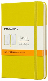  «Блокнот Moleskine Classic маленький линия желтый (MM710M18)», бренда Moleskine - фото №1 - миниатюра