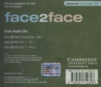 Бумажная книга «Face2face. Advanced Class Audio CD Set (3 CD)», авторов Джилли Каннингем, Ян Белл, Крис Редстон - фото №3 - миниатюра