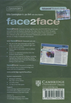 Бумажная книга «Face2face. Advanced Classware DVD-ROM (single classroom)», авторов Ян Белл, Джилли Каннингем, Крис Редстон - фото №2 - миниатюра